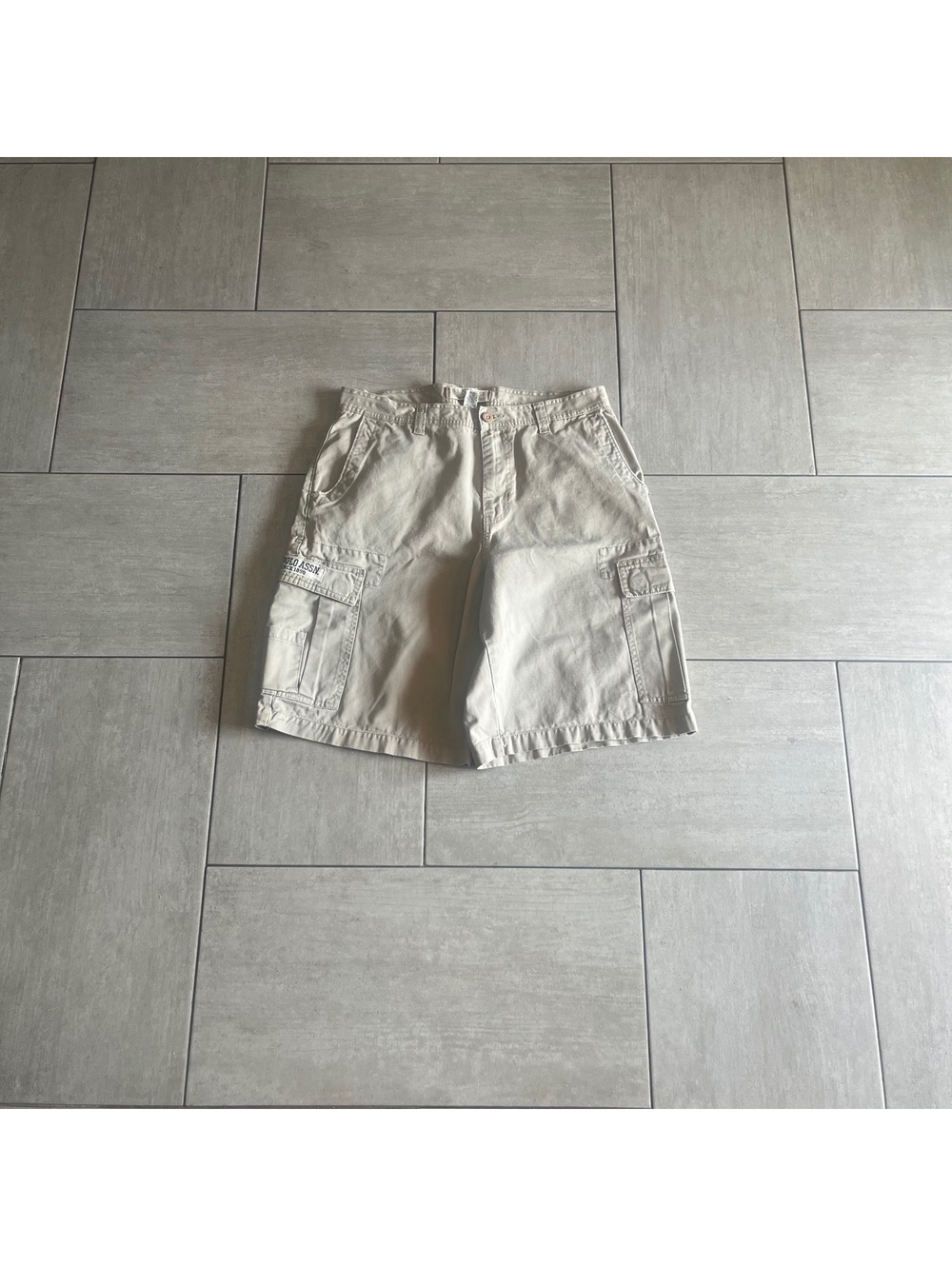 U.S. Polo Assn. Beige Cargo Shorts Size 34 Casual Style
